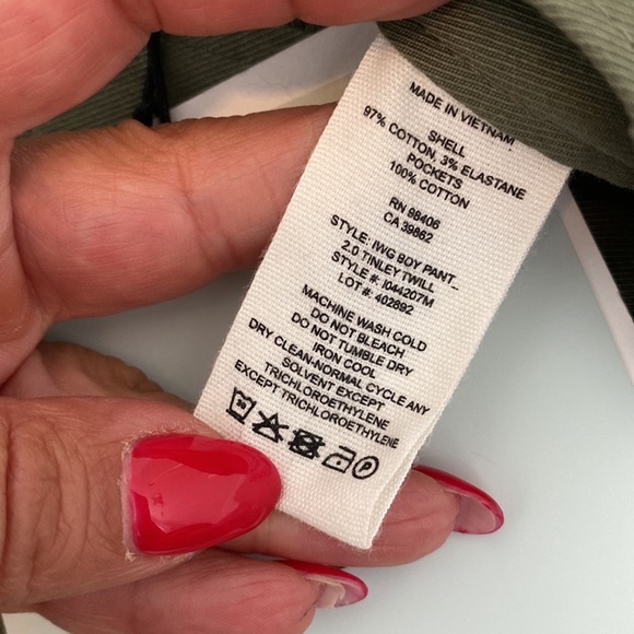 Theory IWG Boy Pant Faded Army Twill - Picture 10 of 10